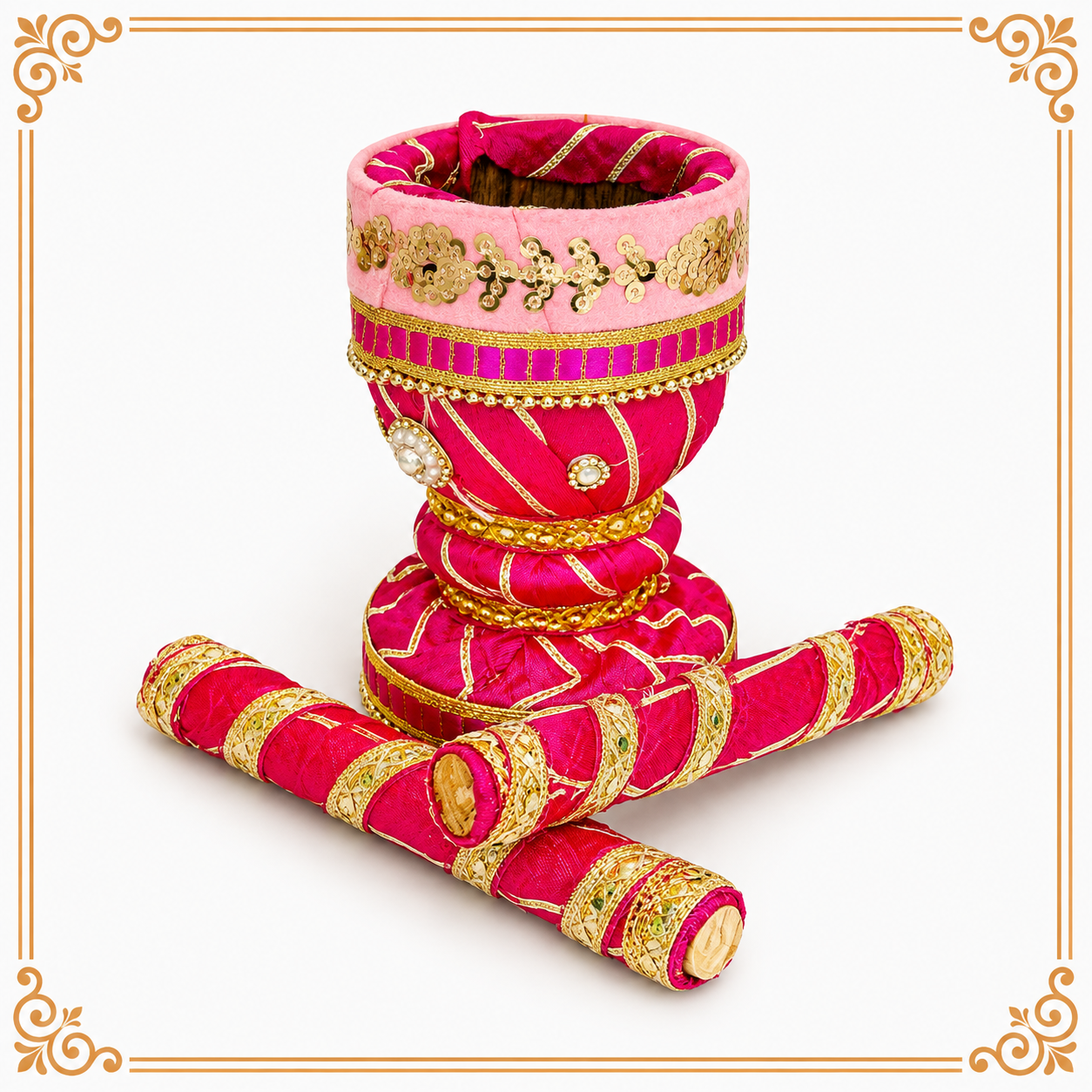 DECORATIVE UKHAL / MUSAL FOR WEDDING, HALDI & POOJA CEREMONY – UKM01
